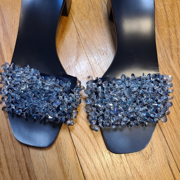 Tory Burch beaded heeled sandals leather - Picture 3 of 7